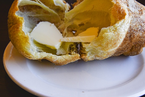 I was too busy eating popovers to take a photo of one, so here's a photo form the Public Domain!
