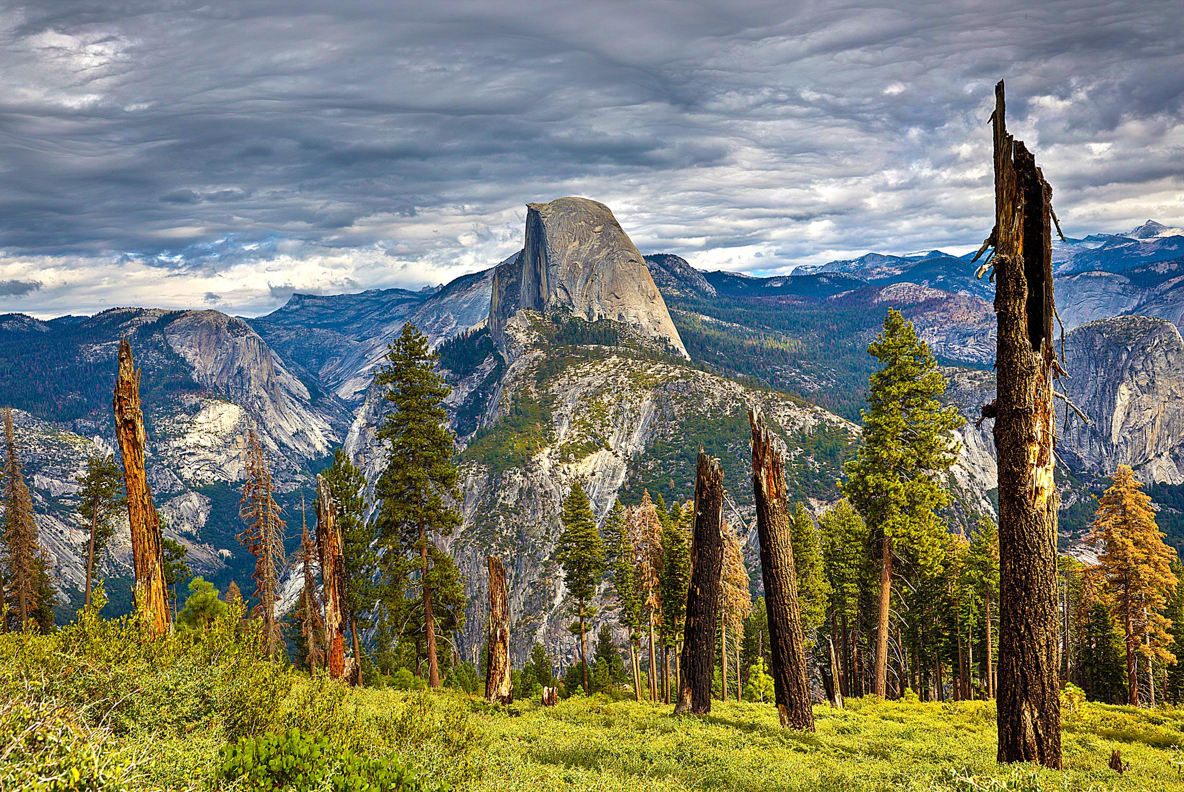 The Half Dome stands alone. Taken from the Panorama Trail.