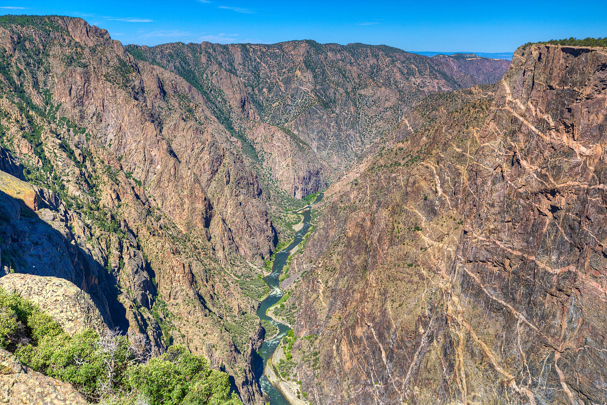 The Gunnison Divides the Canyon