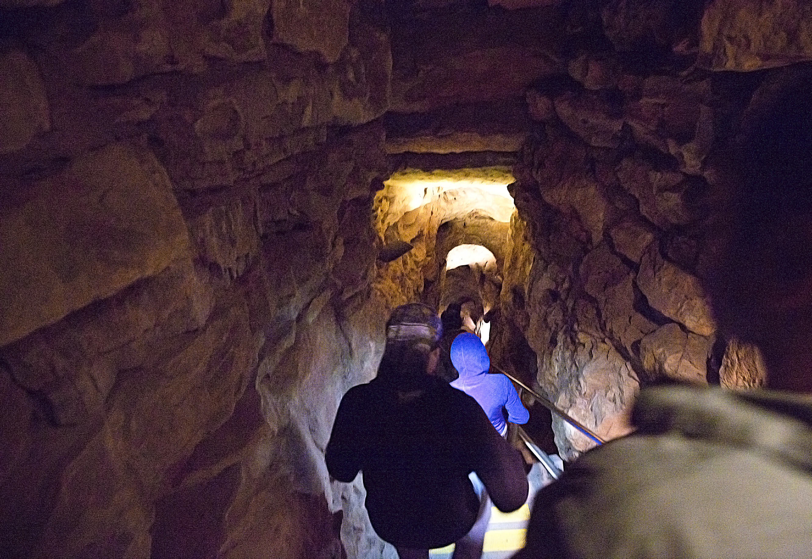 Descending into the Wind Cave Cave