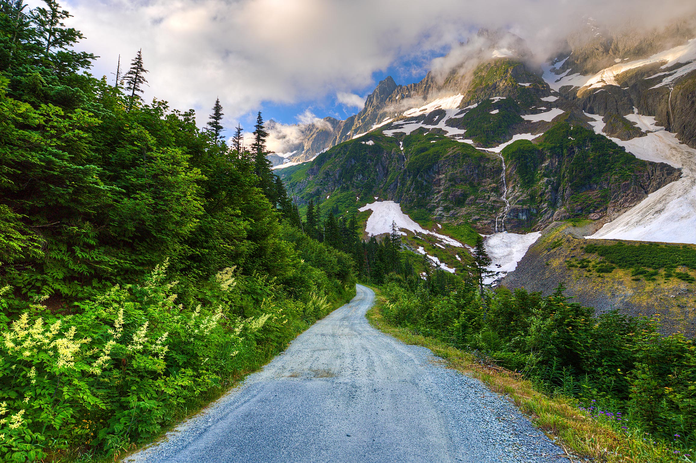 Hiking Into the Mountains