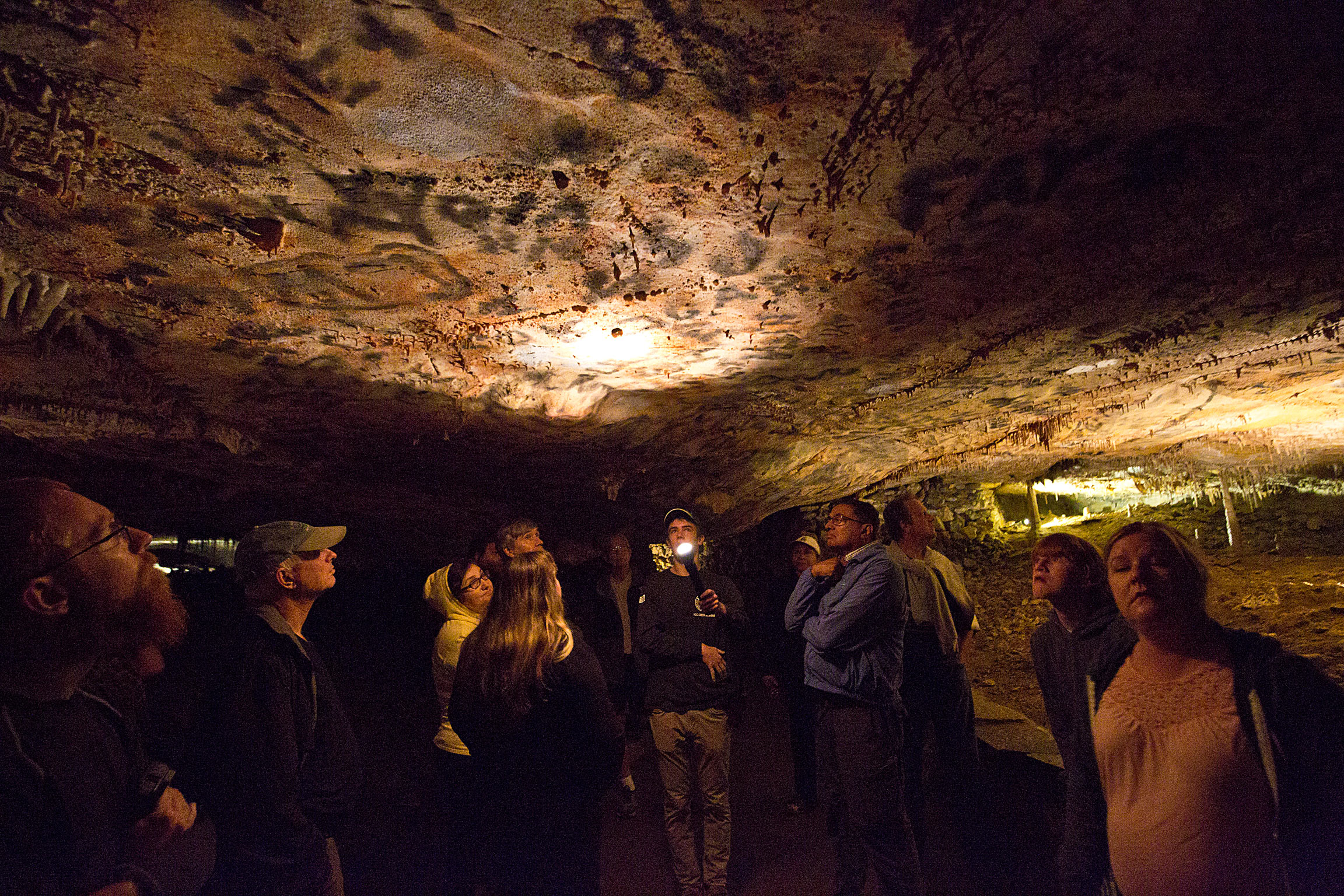 A Ranger Points at the Ceiling
