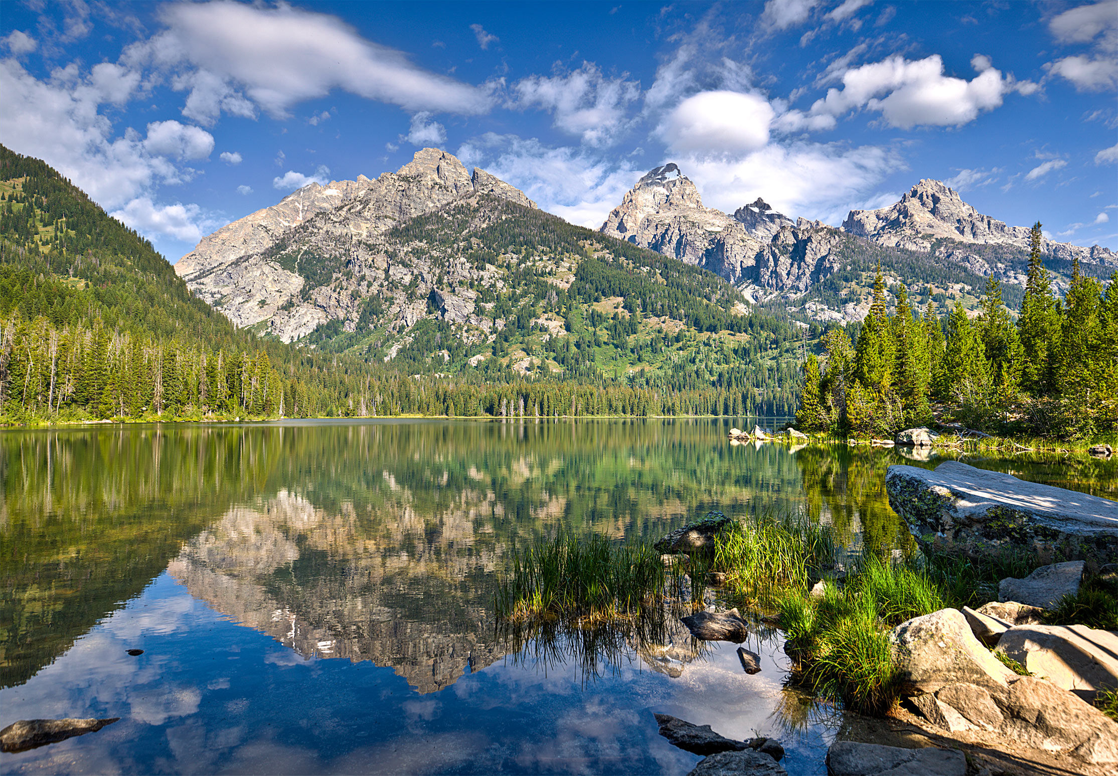 A Crystal Clear Reflection at Taggart Lake, Grand Teton National Park