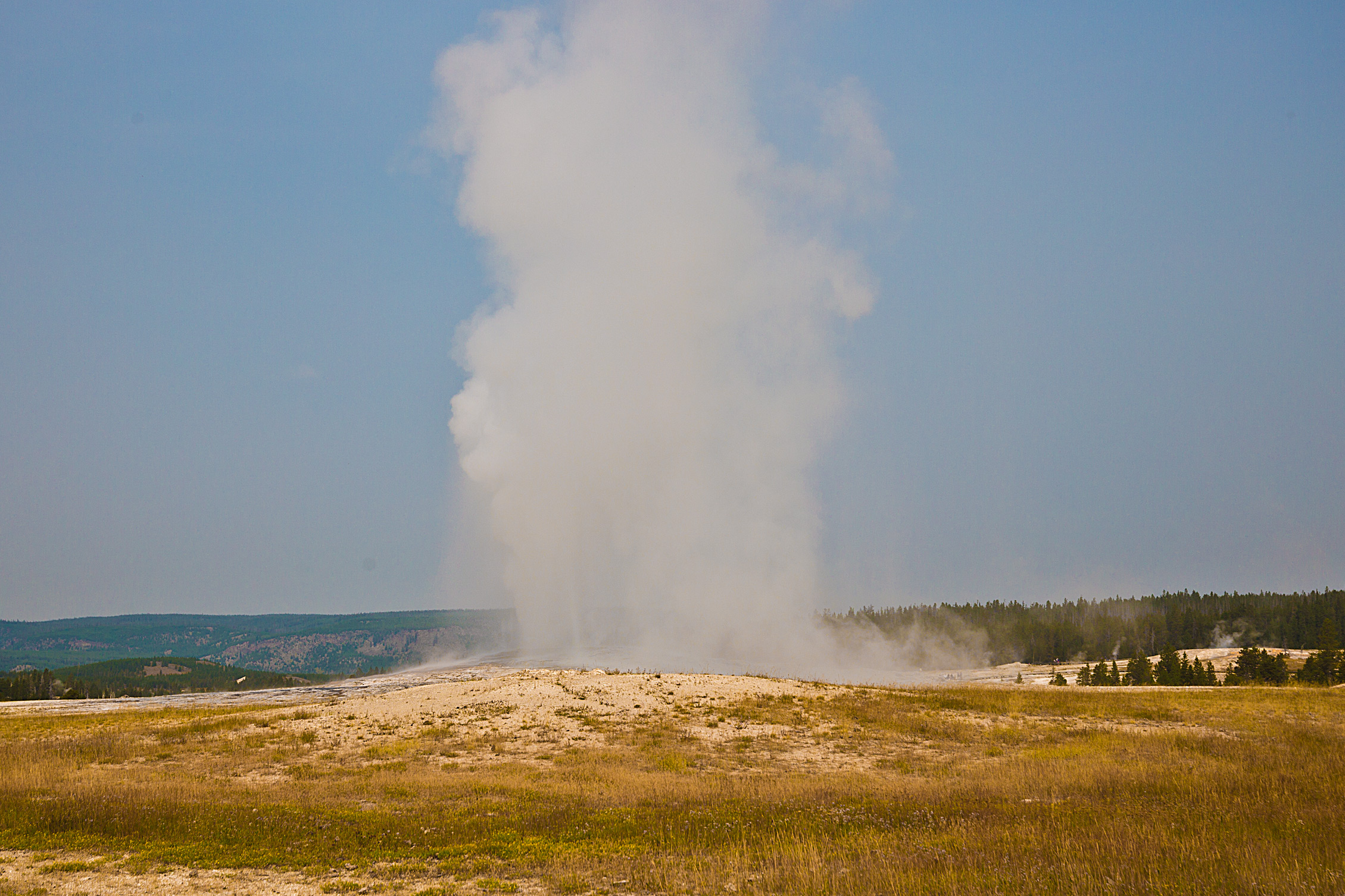 Old Faithful Erupts
