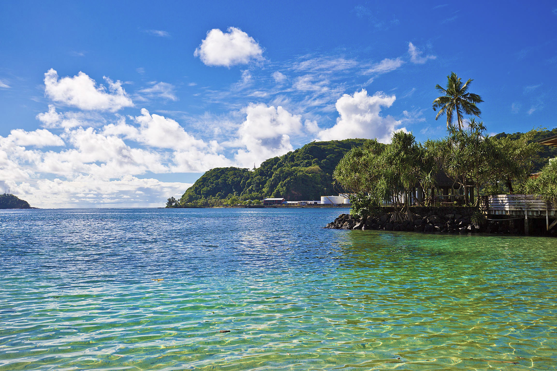 Cool blue waters of Samoa