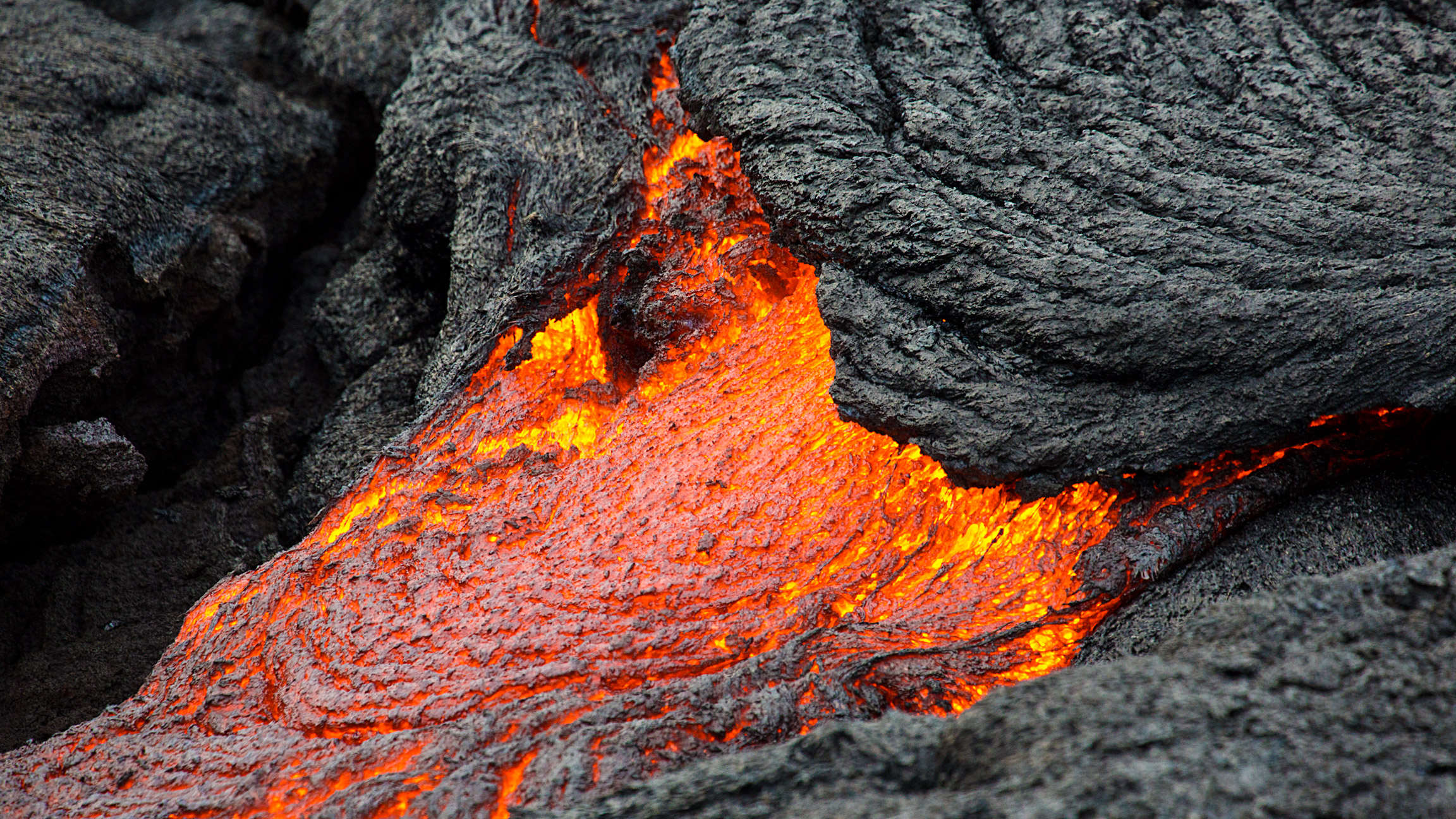 Lava up close