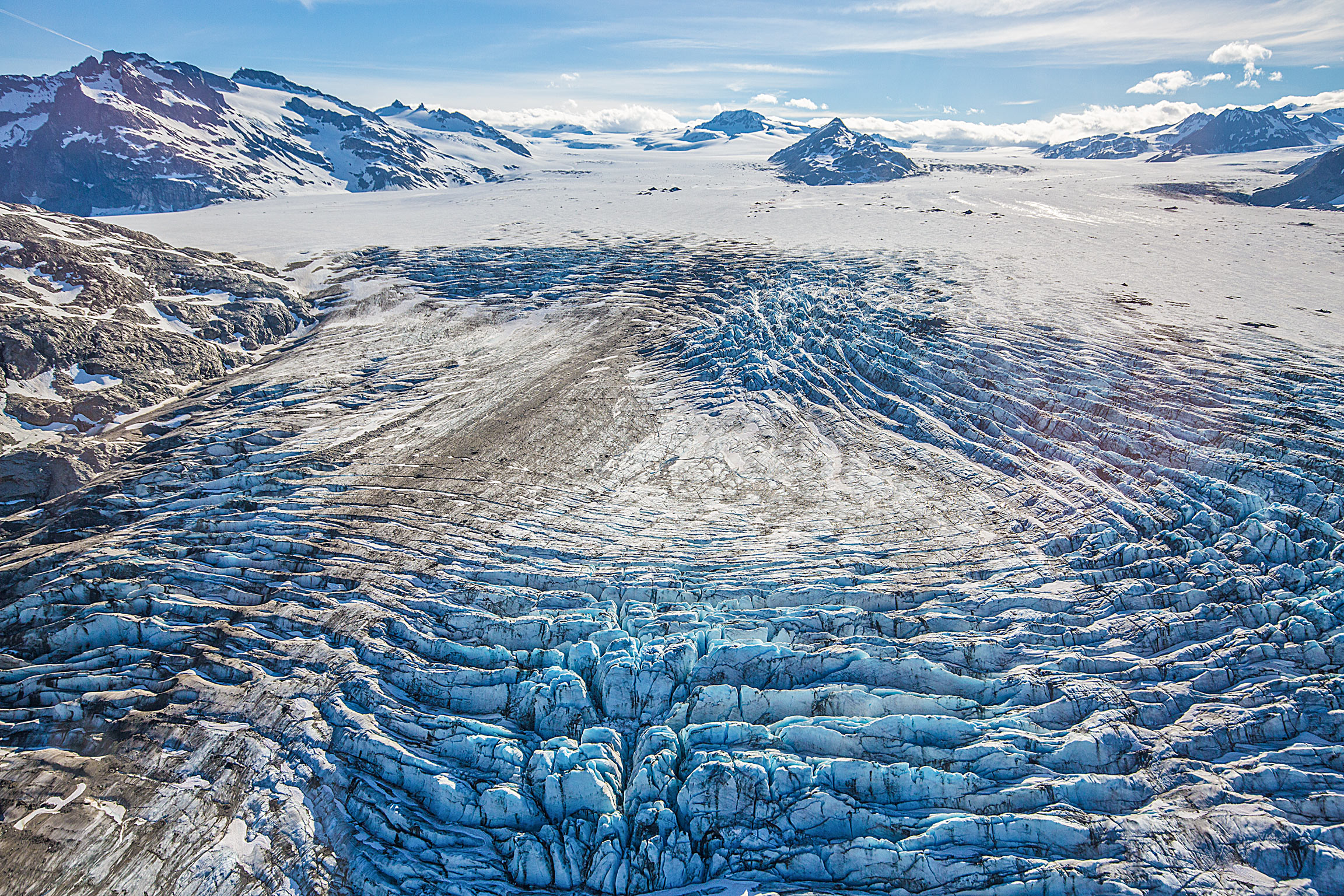 Overlooking a Glacier in the Chigmit Mountains