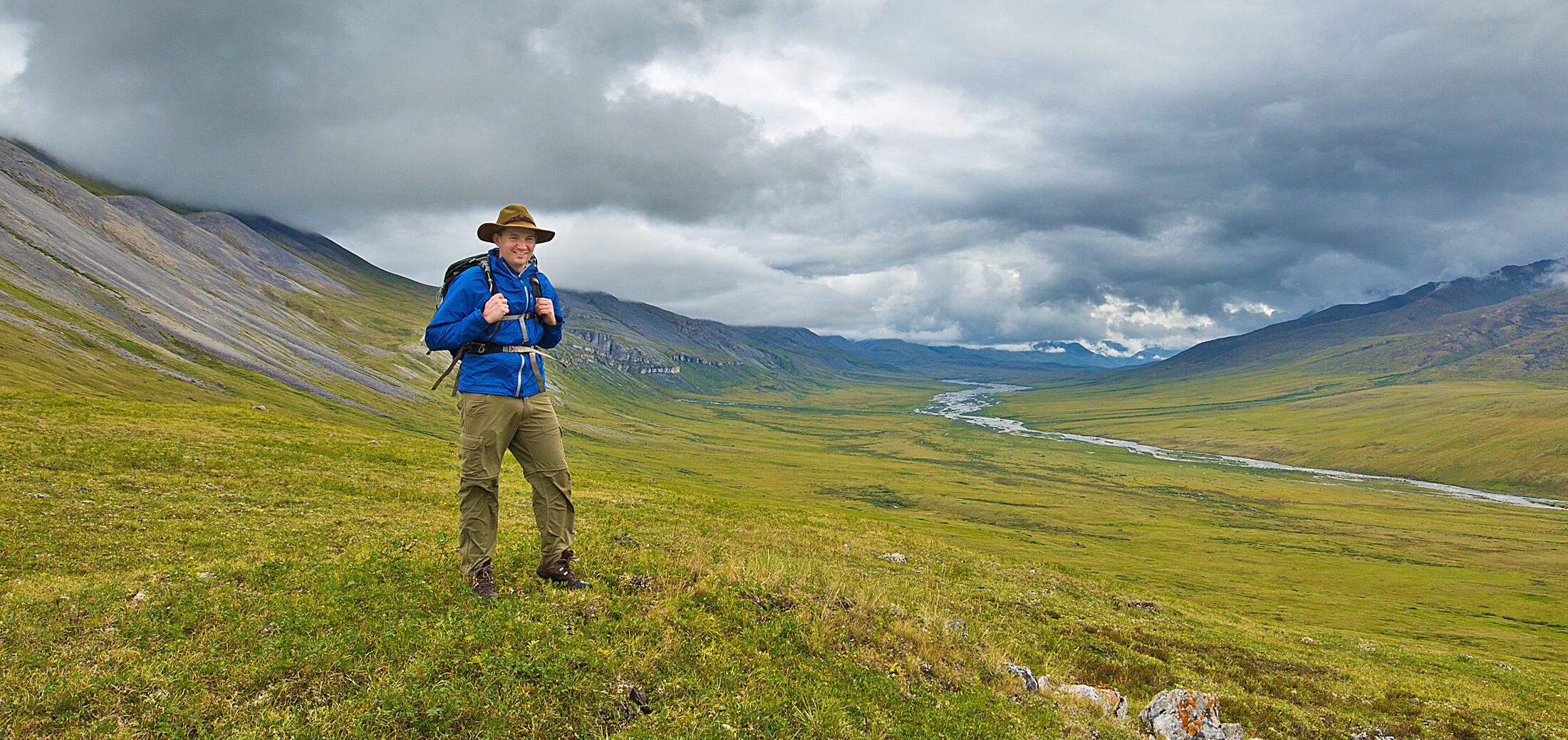Blog author Morgan Burke in Gates of the Arctic National Park